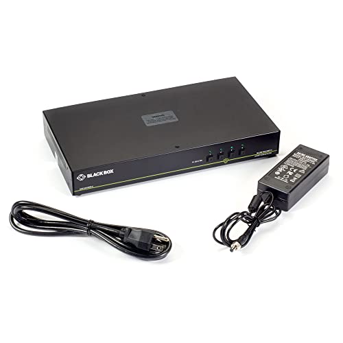 Black Box Single-Head - KVM/Audio Switch - 4 x KVM/Audio - 1 Local User - Desktop-TAA Compliant