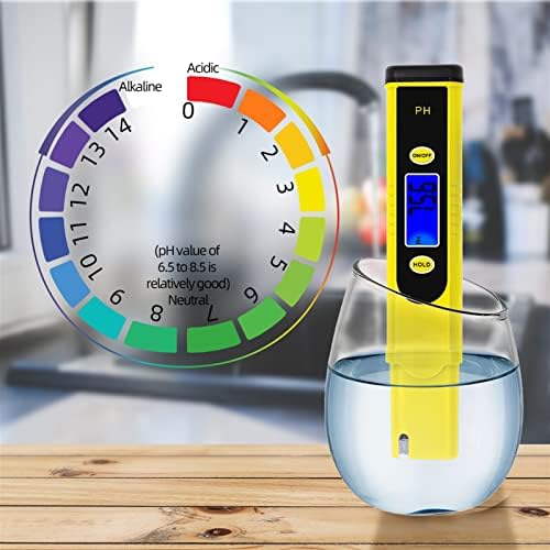 JKYYDS PH PH Meter-981 Digital Water Quality Automatic Calibration Laboratory Aquarium with Box 0~14 Water Quality Monitor
