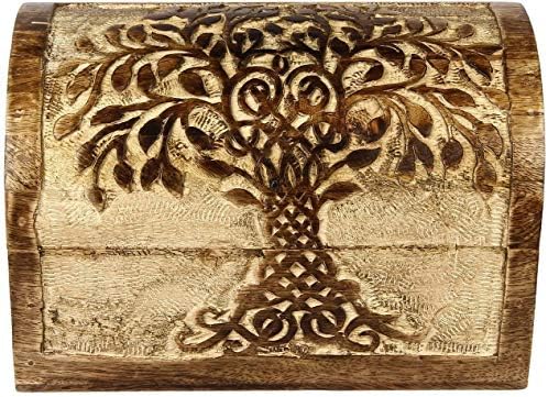Дърво Дървото на Живота Багажника Кутия за Декоративни Бижута, Ключодържател Притежателя Спомен Кутия за съхранение на
