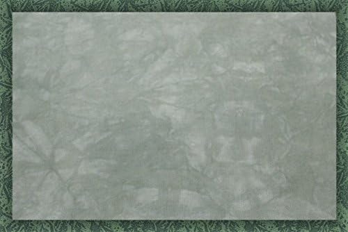 Ръчно рисувани 22 граф тъкан Aida, плат за кръстат бод (Zweigart) - 35 x 41 - Градински чай зелен