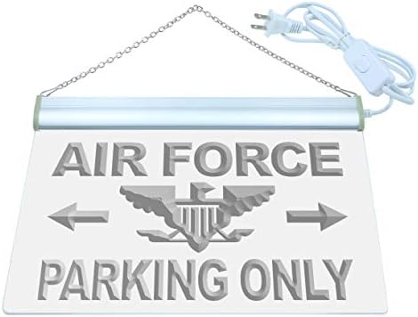 ADVPRO Air Force Паркинг Само Led Неонова реклама Зелен 12x8, 5 инча st4s32-m133-g