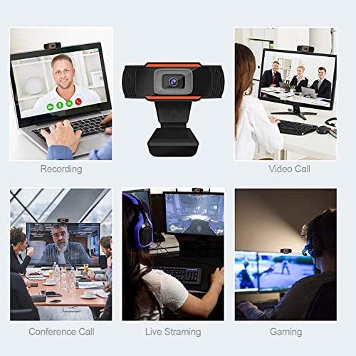 CELIBATE Stream Webcam with Microphone, 1080P HD Desktop Streaming Computer Monitor USB Web Camera Plug and Play Laptop