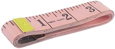 X-DREE Шевни Шивач Диета Кърпа Инструмент за Измерване Мека Плоска Линия на Лентата Розово от 1,5 м 60(Costura a medida