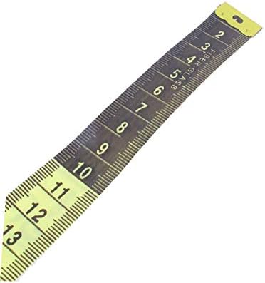X-DREE Шевни Шивач Диета Кърпа Инструмент за Измерване Мека Плоска Линия Лента Жълта 1,5 м 60(Costura a medida Dieta Paño