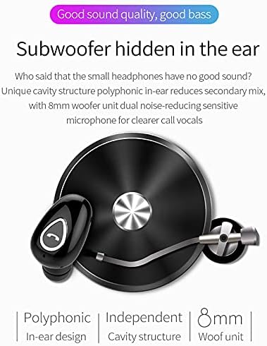 HANZHIWEI Безжични Слушалки BT Стерео Микрофон Водоустойчиви слушалки в ушите Мини Спортни Слушалки с Микрофон за Преносими