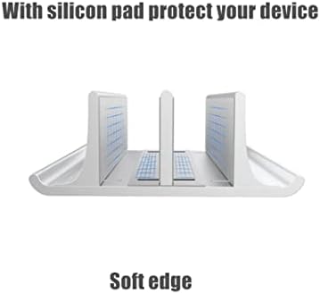 Двоен Слот за Оттичане Лаптоп Tablet Stand Mount Компактно Съхранение на преносим компютър Chromebook Tablet Smartphone,
