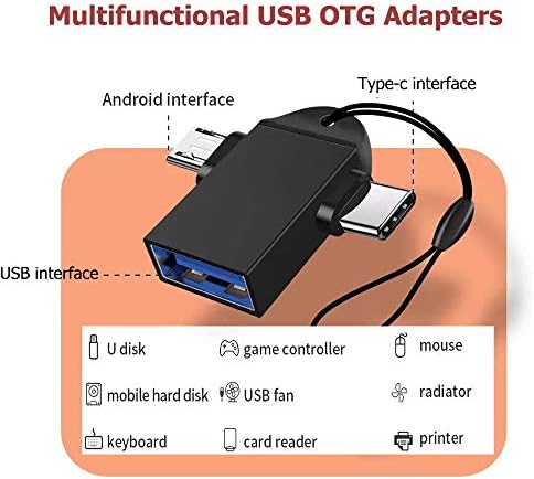 2 в 1 OTG Конвертор + USB C USB Адаптер Type-C Адаптер е Съвместим с MacBook, iPad Pro 2021 се Използва за синхронизация