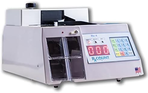 Автоматична машина за броене на таблетки Rx-4 - компактен цифров настолен фармацевтичен брояч за аптеки, лекари и ветеринарни