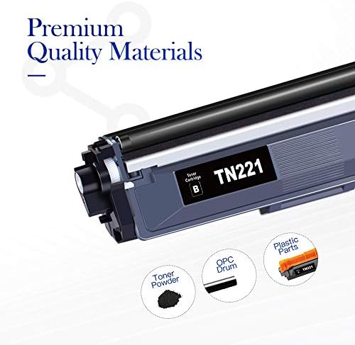Valuetoner Съвместим тонер касета Заместител на Brother TN221BK TN221 TN 221 за използване с HL-3140CW HL-3150CDN HL-3170CDW MFC-9330CDW HL-3180CDW MFC-9130CW принтер (черен,2 опаковки)