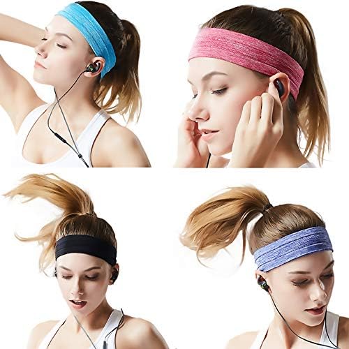 QiShang Workout sweatbands for Women Head,Sport Hair Bands for Women ' s Hair Non Slip,Влагоотводящая Превръзка на Главата