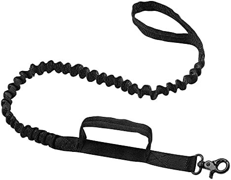 WENH Army Tactical Dog Leash Nylon Bungee Leashes Пет Military Lead Training Belt Running Leash for Medium Large Dogs