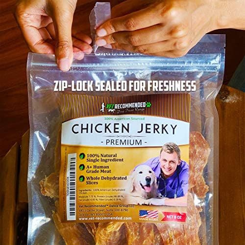 Препоръчва ветеринарен лекар - Говеждо, пиле за кучета от Гигантски чанта 8 унции | All Natural Dog Treats - Една съставка