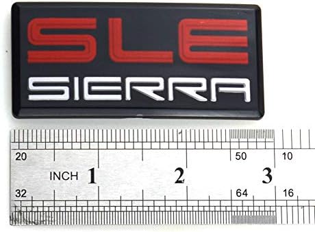 1pc Sierra СЛЕ Pillar Cab Roof Side emblem 3D Badge Sticker Decal Replacement For 88-94 Yukon Suburban Sierra 1500HD 2500HD 3500HD (Black Red White)