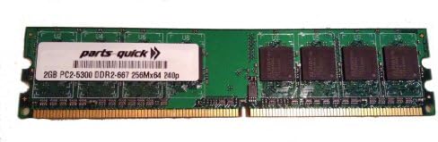 Памет 2GB за дънната платка Gigabyte GA-965P-DS4 DDR2 PC2-5300 667MHz DIMM Non-ECC RAM Upgrade (PARTS-QUICK Brand)