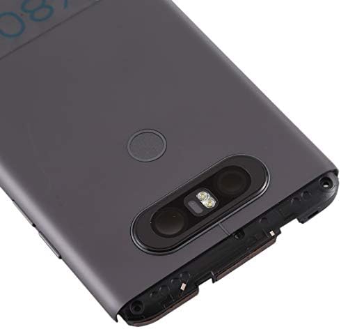 Задната част на кутията на батерията DDTAO с обектива на камерата и сензор за пръстови отпечатъци за LG V20 Mini(сив) (Цвят : сив)