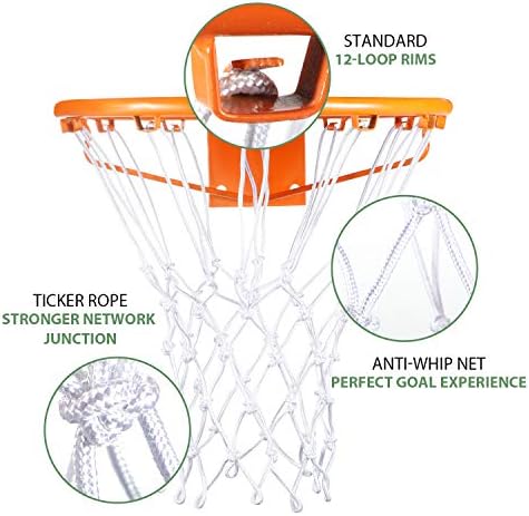 Подмяна на обръч баскетболна мрежа Syhood в мрежата за цялото време, отговаря на стандартното крытое или на открито обръч