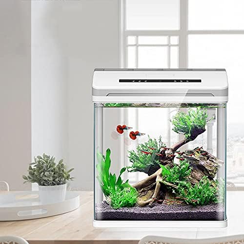 UXZDX CUJUX Mini Smart Aquarium Betta Aquarium Fish Creative Мързел Desktop Fish Tank Home Self-circulating Glass Bring