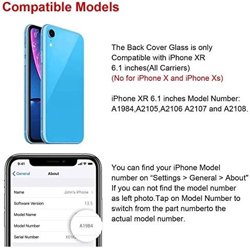 Afeax делото Смяна на Стъкло за iPhone XR 6,1 инча Всички Носители с предварително зададена лепило и ремонт комплекта