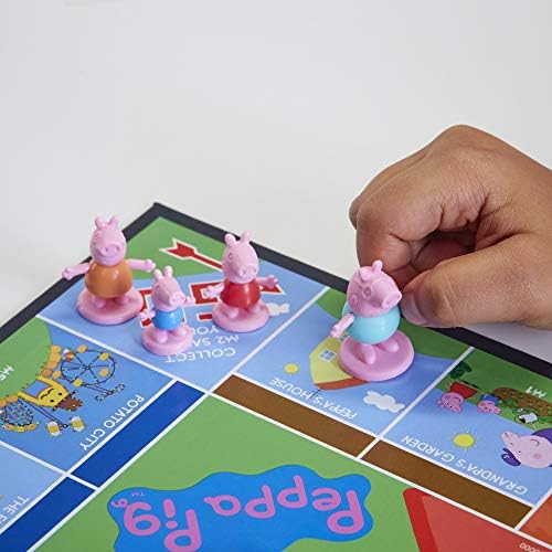 MONOPOLY Junior: Настолна игра Peppa Pig Издание за 2-4 играчи, Покрита игра за деца на възраст от 5 и повече години (