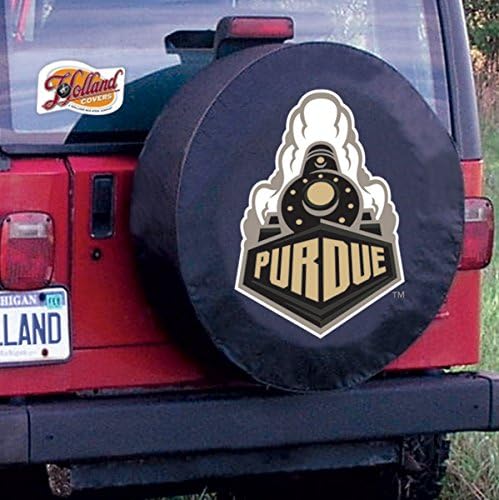 Holland Bar Stool Co., Ltd. Purdue Boilermakers HBS Black Vinyl Fitted Car Spare Tire Cover