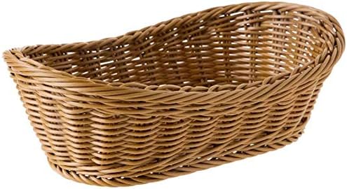 Овални Ракита кошница хляб ECSWP Тъкани, кош за багаж за Плотове, за съхранение на плода хранене, козметични и баня