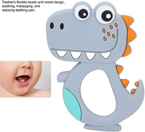 Qinlorgo Teething Toys, Easy to Clean Soft Baby Teether Toy for Infants and Toddlers