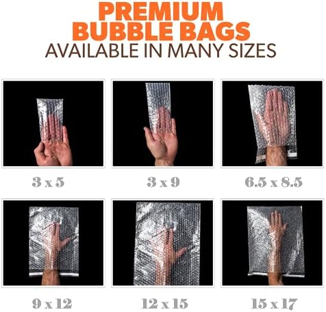 PackageZoom Bubble Pouch Bags | Clear 9 x 12 Inch Самостоятелно Sealing Bubble Push Bags for Shipping, Packing, Storage, Moving | 100 Pack