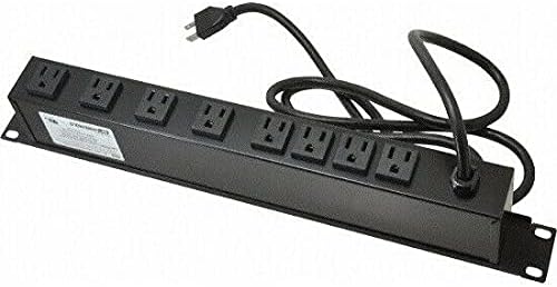1pc of R8BZ-15 Rackmount 8 Outlet Perma Power Strip Surge Protector