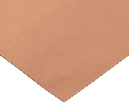 Fly-Fiber 99.9% Pure Cu Copper Sheet Metal Foil T2 Copper Sheet Lead Free Copper Safe Sheet Foil 100mmx1000mm,дебелина: