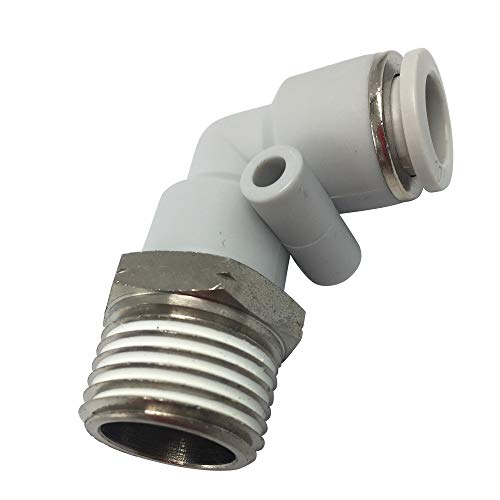 5Pcs Push to Connect Tube Fitting, Elbow Male,1/8Тръба OD x1/8 NPT Male.
