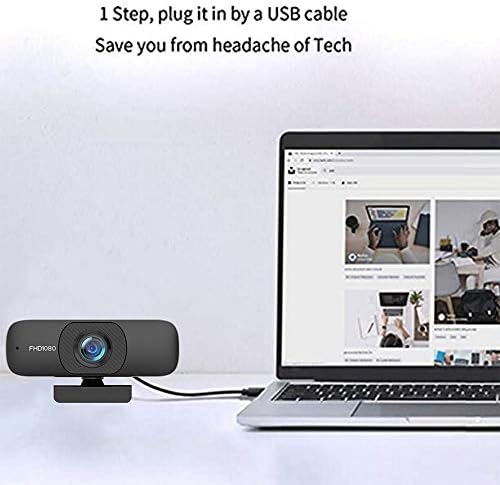 Уеб камера HD 1080P за работния плот, Излъчването на живо Уеб камера с Вграден Микрофон, лаптоп, или компютър, USB Уеб