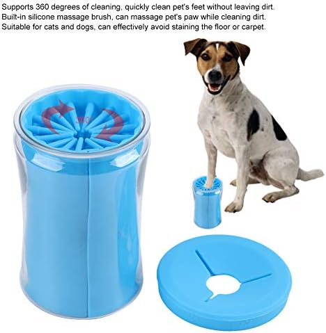 idio22Q Dog Paw Cleaner 360° Dog Cleaner Dog Brush Преносима Силиконова Миене Чаша за Малки и Средни Породи Котки и Кучета,