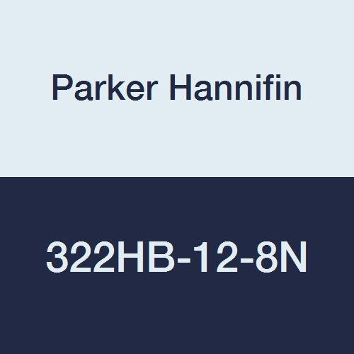 Parker Hannifin 322HB-12-8N-pk20 Par-Barb Union Connector Fitting, 3/4 Hose Barb x 1/2 Hose Barb, найлон, бяла (опаковка