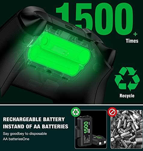 Акумулаторна Батерия за Xbox One/Xbox Series X|S с 2x1500mAh Xbox Controller One Battery Pack, X Серия|S Акумулаторна