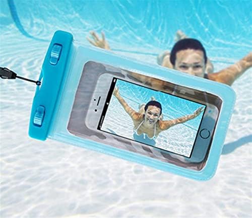 Плувен Чанти Универсален Мобилен Телефон Непромокаема Чанта Телефони Чанта Клапан Подводен Суха Калъф Плаващи Басейн Аксесоари (Цвят : тъмно син)