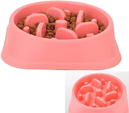 Krealightioo Slow Устройство Dog Bowls, Non-Slip Food Feeding Bowl, Healthy Design Bowl for Cat Dog Пет Stop Балон Bowl
