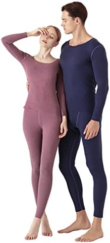 Жените и Мъжете Флисовое топлинна бельо Оформление на Шията Компрессионный Основен Слой Комплект Топ и Панталон Пижами