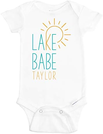 Lake Бейб Onesie - Lake Бейб Baby Onesie - Сладко Бебе Onesie for Baby Girl - Lake Бейб Bodysuit for Baby Girl - Summer