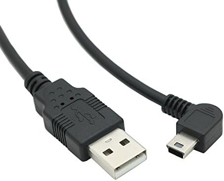 Tivid180CM USB A Male to Mini 5Pin USB B Male Right Angle Adapter Data Charge Sync Кабел Mini USB Кабел - A to Left Angle Mini B (ляв ъгъл)