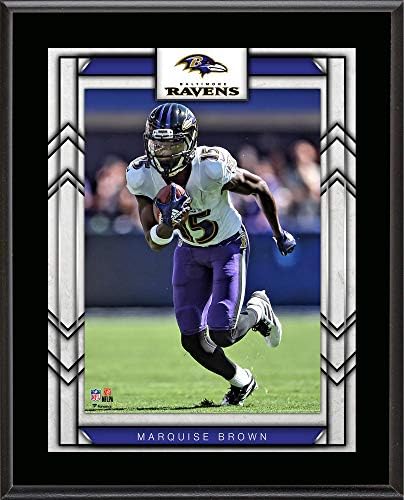 Marquise Brown Балтимор Рейвънс 10.5 x 13 Player Sublimated Плака - NFL Player Plaques and Collages