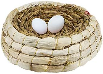 Bird 's nest, Естествено слама човек bird 's nest ръчно изработени, 10,2 Голямо пространство, Топло, Дышащее, лесно, сигурно,