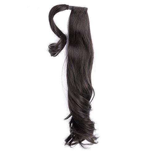 Ty.Hermenlisa 18 Wrap Around Natural Wave Synthetic Опашка Hair Extensions Wigs Beauty Аксесоар, 1 бр., 63 г, Карамельная