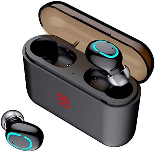 WJCCY Bluetooth Слушалки Сензорно Управление с Безжична Зареждане Калъф е Водоустойчив Стерео Слушалки в ушите Вграден