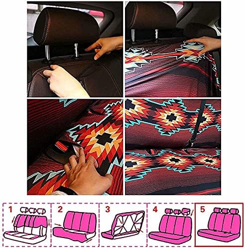 PULDORUS Black Marbling Print Full Set спорт ютилити превозно средство Vehicle Seat Cover Еластични Non-Slip Seat Cushion