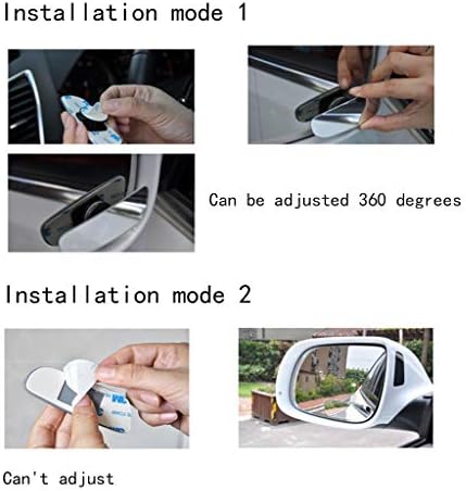 HWHCZ Blind spot Mirrors Parking aid Mirror,Съвместим с Огледала Blind spot BMW Mini Countryman,Ротация на 360°, Устраняющее Слепи петна, 2 опаковки (размер : D)
