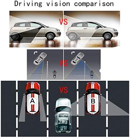 HWHCZ Blind spot Mirrors Parking aid Mirror,Съвместим с Огледала на слепи петна Land Rover Range Rover Sport,Ротация на 360°, Устраняющее слепи петна, 2 опаковки (размер : A)