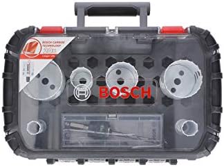 Bosch Professional 2608594183 8-Piece Tungsten Carbide Hole Saw Endurance for Heavy Duty Universal Set (ØØ 22/25 / 35/40