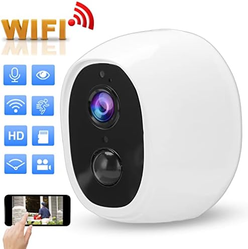 Безжична WiFi Камера 1080P High Definition PIR ВИДЕОНАБЛЮДЕНИЕ 2 Way Audio Remote Alarm for Home Outdoor Waterproof