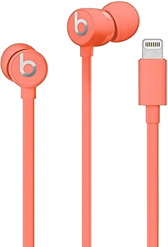 urBeats 3 Beats in-Ear слушалки с Кабел с конектор Lightning Plug - Вграден микрофон и луксозен калъф (корал) (обновена)