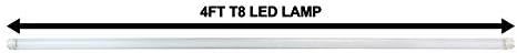 28 Ваттная led лампа - 4 фута Лампа Т8 - 3500 лумена - Подмяна или модернизация флуоресцентни лампи-20-34 vdc